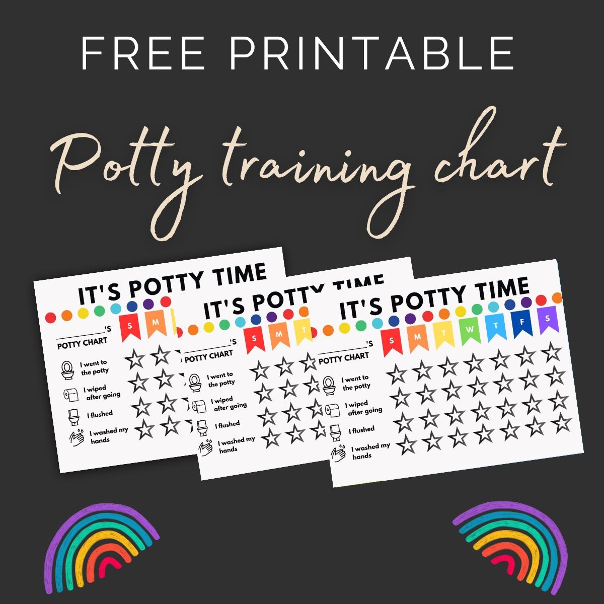 Free Printable Potty Training Chart Printable Boy