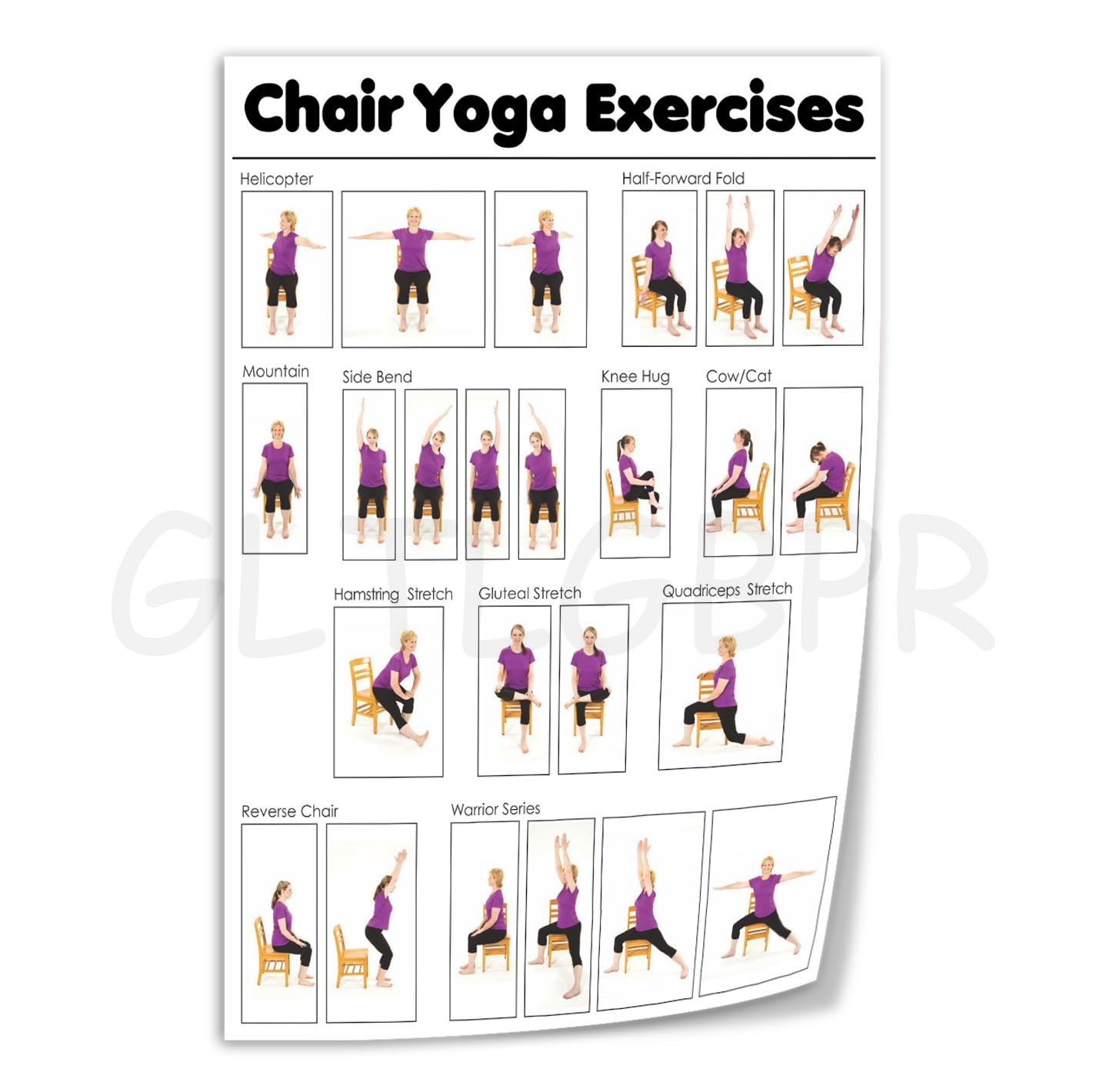 Chair Yoga Printable Chart