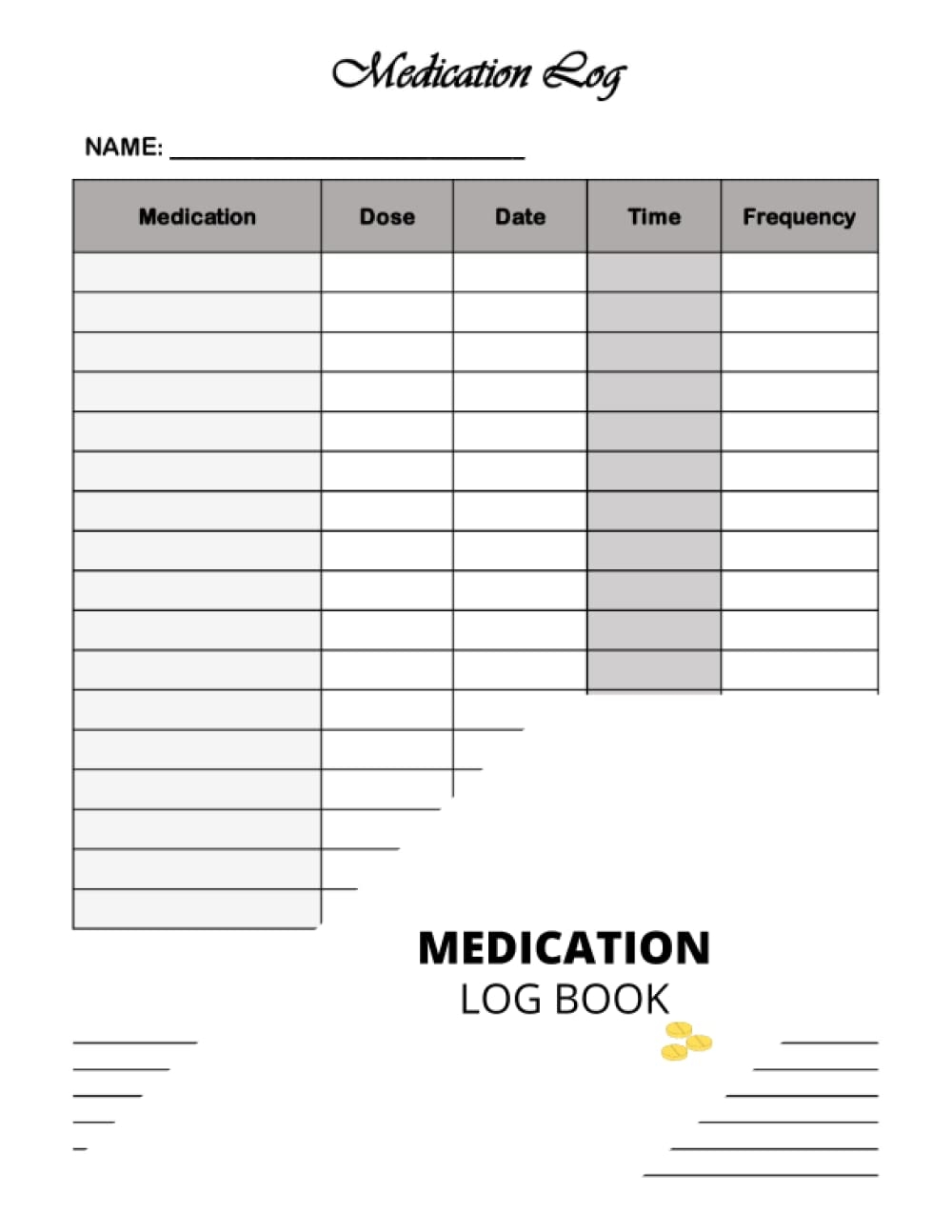 Medication Log Book Medication Tracker Daily Medication Checklist Organizer Log Book 130 Pages Press Great Simple Logs Amazon de Books