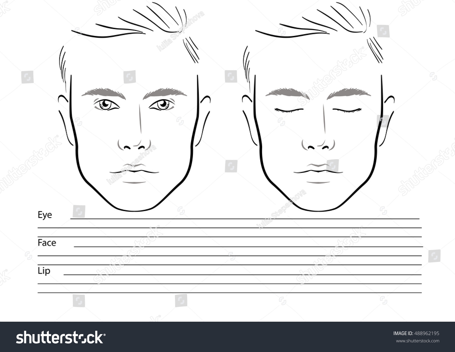 Men Face Chart Over 4 674 Royalty Free Licensable Stock Illustrations Drawings Shutterstock