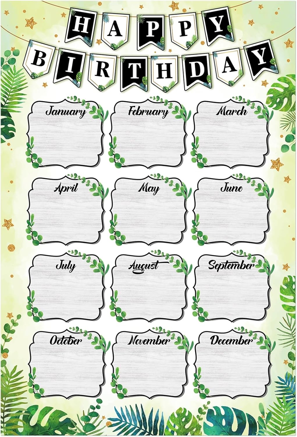 WhatSign Classroom Birthday Chart Boho Happy Kenya Ubuy