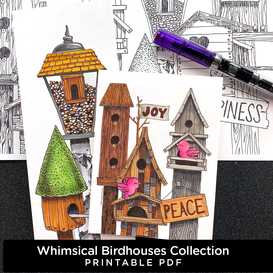 Whimsical Birdhouses Art Classes